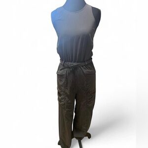 Patagonia Fleetwith belted jumpsuit brown lightweight cargo jogger women’s small